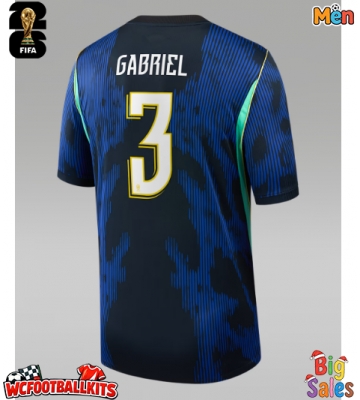 Brazil Gabriel Magalhaes #3 Replica Away Stadium Shirt World Cup 2026 Short Sleeve
